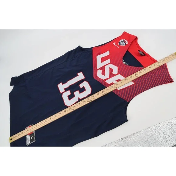 USA Basketball Jersey Mens Large Navy Red Nike Team Harden #13 NBA